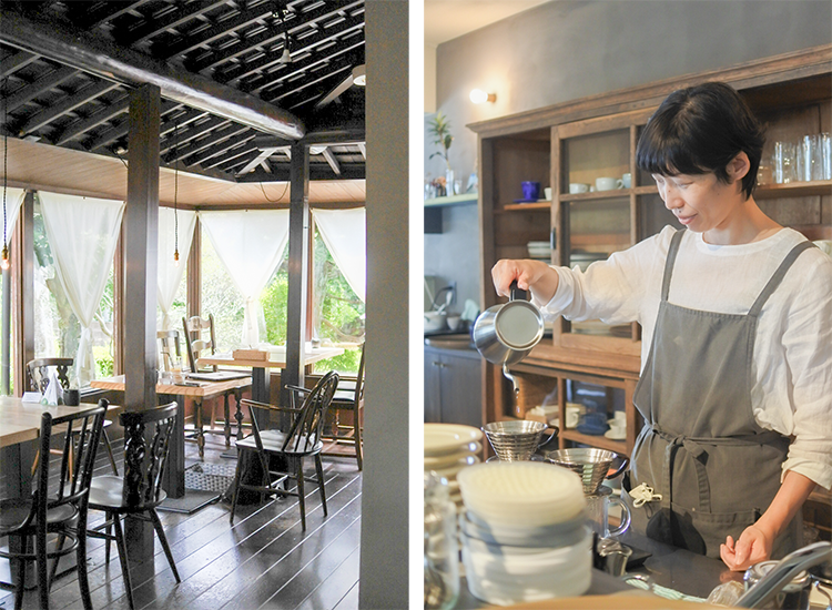 Inside the shop: Coffee carefully hand-dripped after ordering