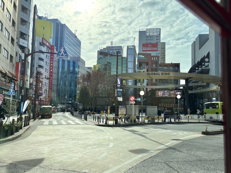 Route B goes around the west exit of Ikebukuro Station.