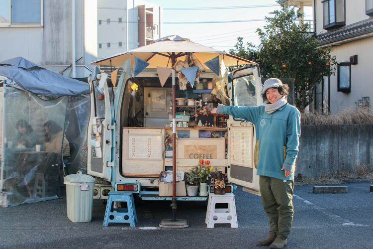 Shintaro Uchida, owner of the mobile cafe Going Cafe