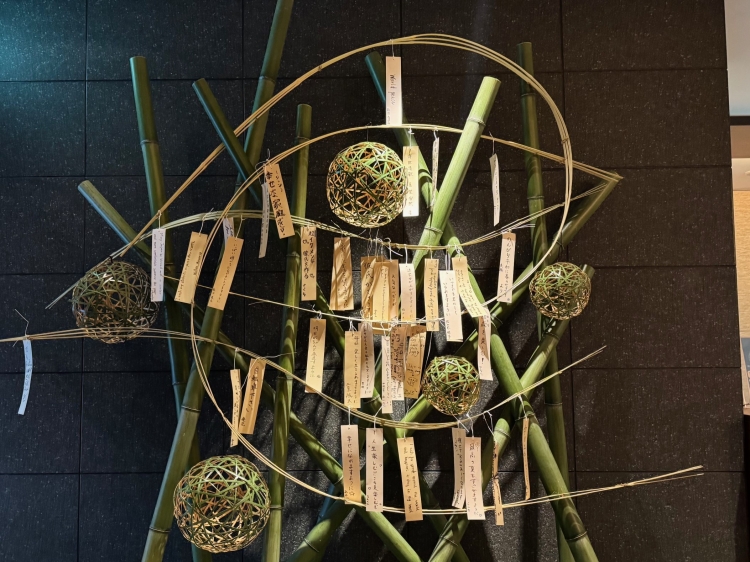 Each hotel has its own unique Tanabata decoration