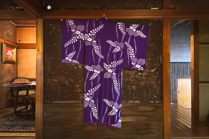 A Taisho-era kimono is part of Shimamura's collection