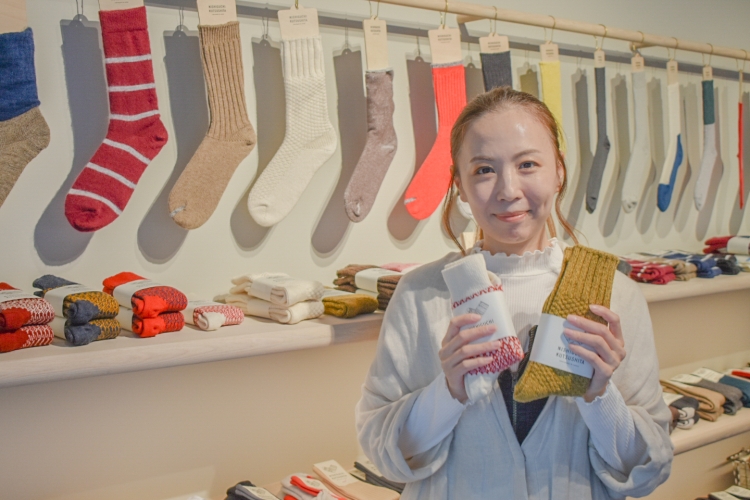 Haruka Takeyama, manager of "NISHIGUCHI KUTSUSHITA STORE TOKYO"