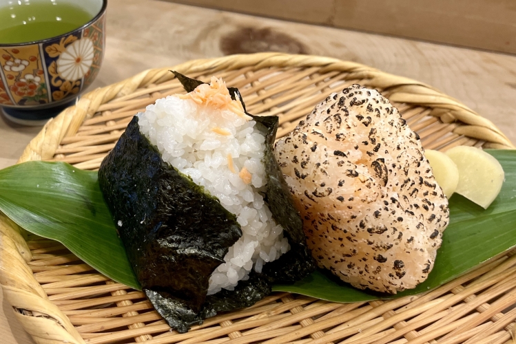 The most popular item, "Hand-Shredded Grilled Salmon" (left), and Nana's recommended "Seared Mentaiko Cream Cheese."
