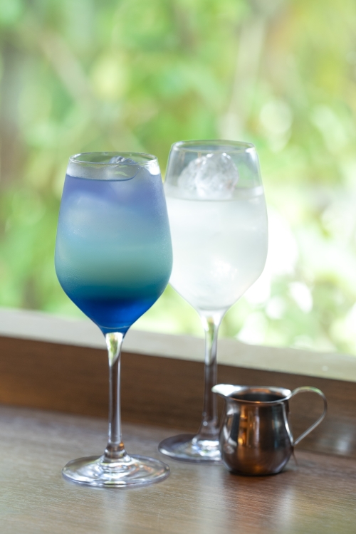 (Left) Twilight Blue (Right) Aurora Lemonade