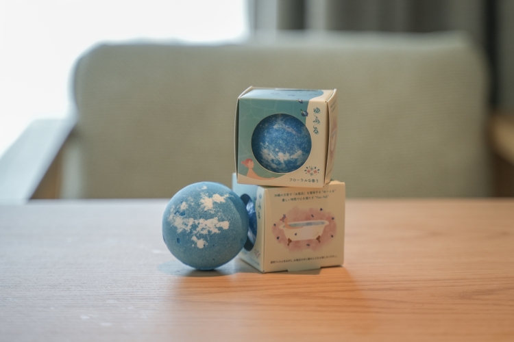 Bath bombs included as a perk of the accommodation plan